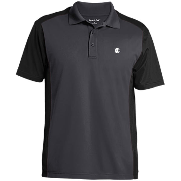 Illustrator White Logo ST652 Men's Colorblock Sport-Wick Polo