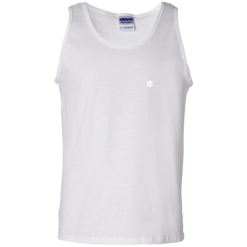 Illustrator White Logo G220 100% Cotton Tank Top