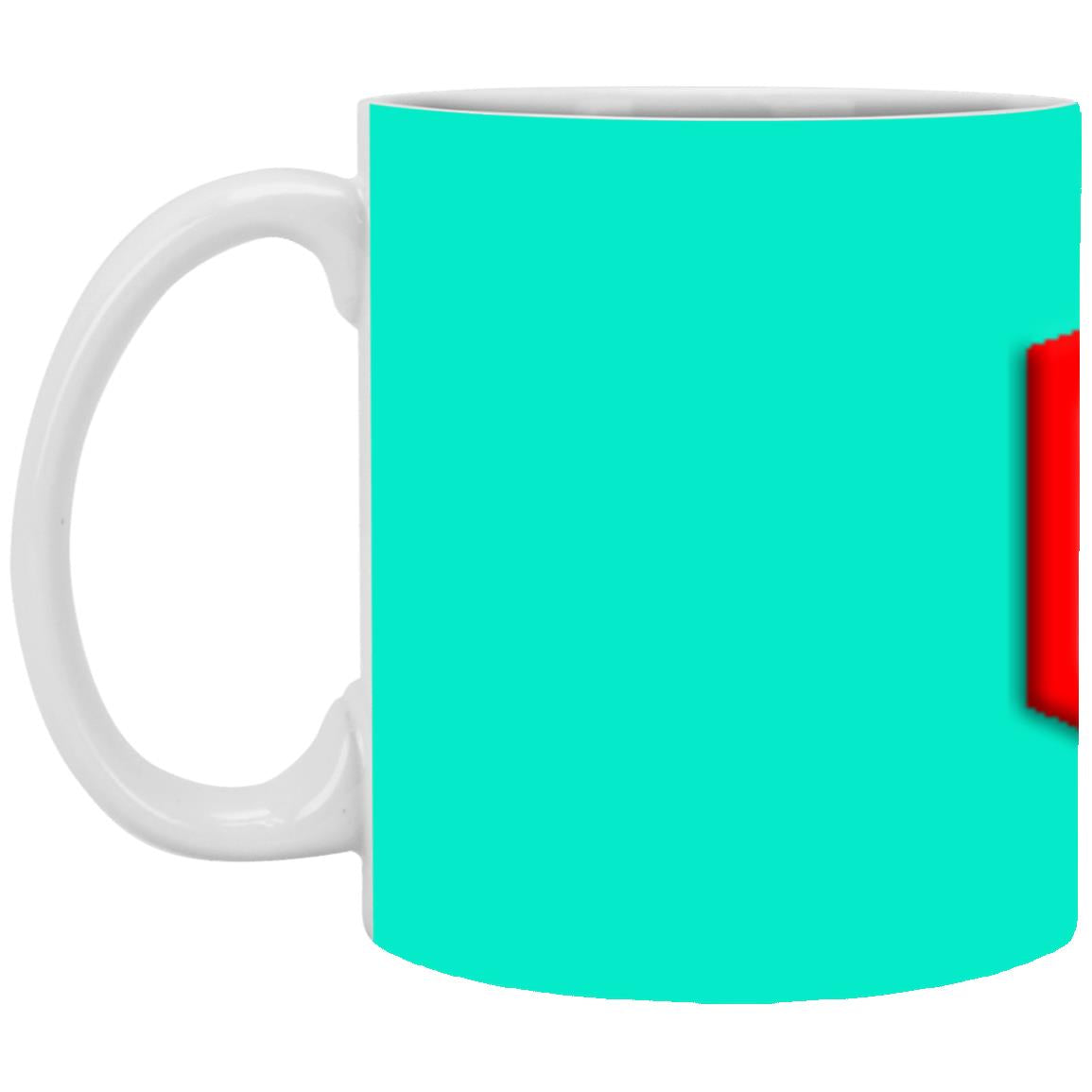 red (2) XP8434 11 oz. White Mug