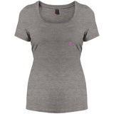 Illustrator Pink Logo DM106L Women's Perfect Scoop Neck Tee