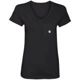 Illustrator White Logo 88VL Ladies' V-Neck T-Shirt