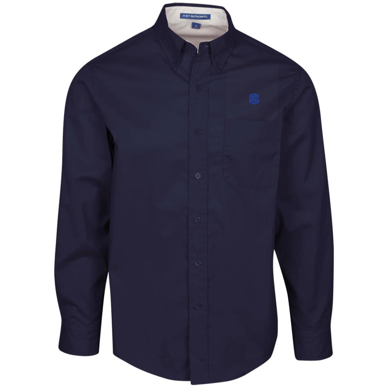 Illustrator Blue Logo S608 Men's LS Dress Shirt