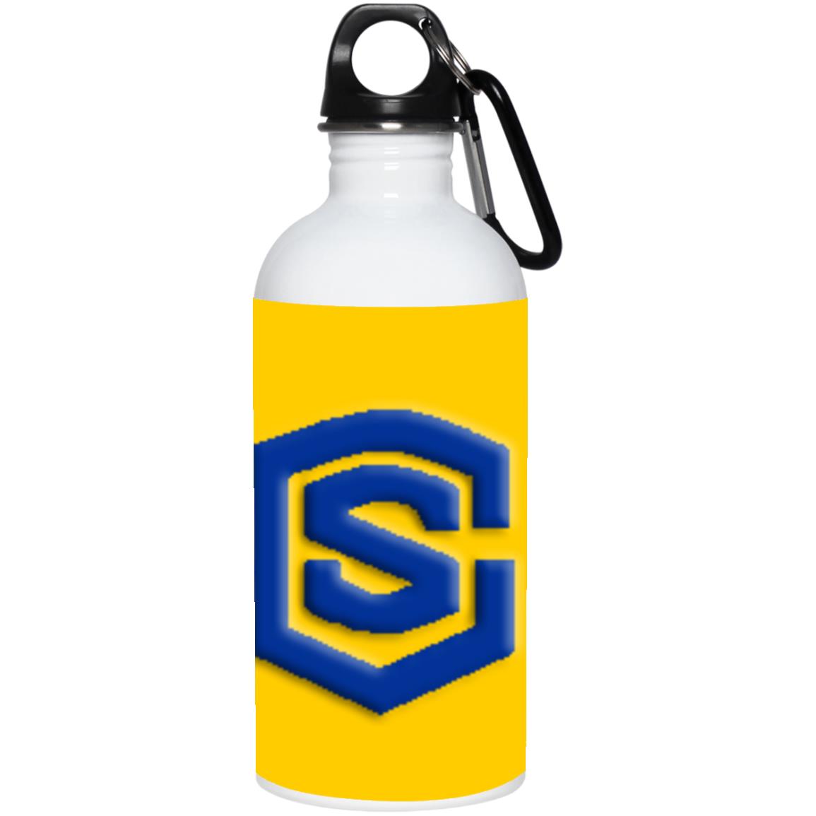 blue (2) 23663 20 oz. Stainless Steel Water Bottle