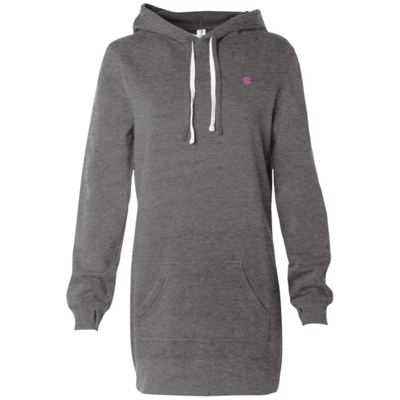 Illustrator Pink Logo PRM65DRS Women's Hooded Pullover Dress