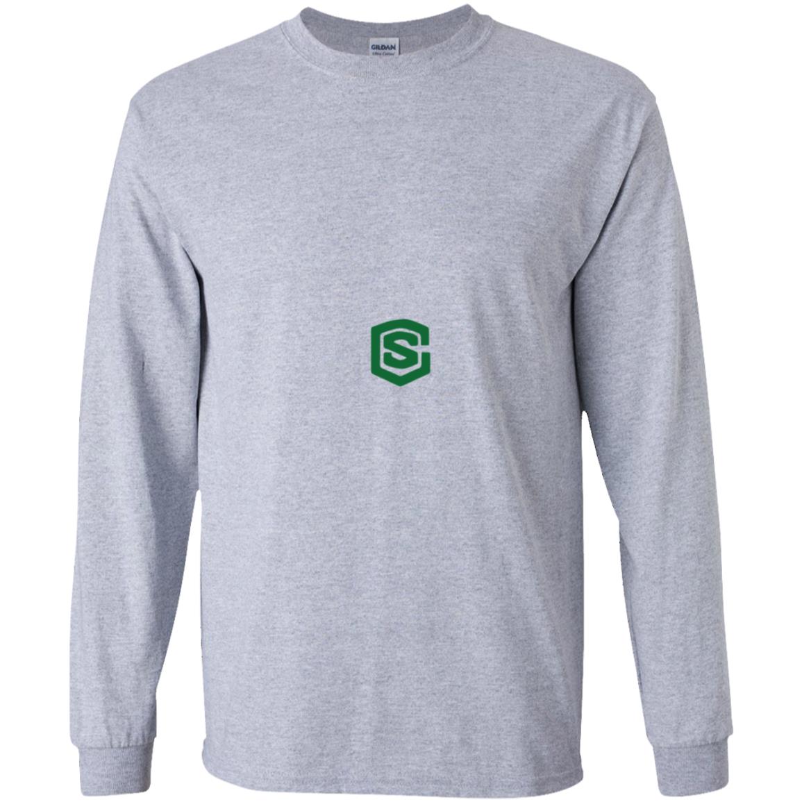 Illustrator Green Logo G240B Youth LS T-Shirt