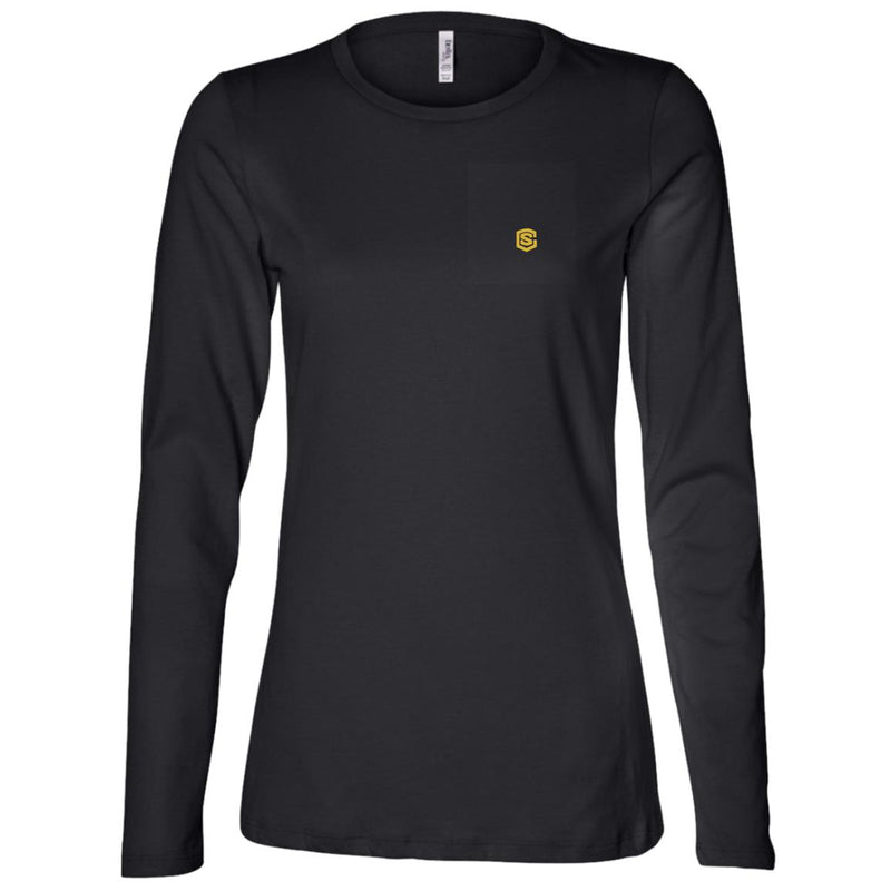 Illustrator Gold Logo B6450 Ladies' Jersey LS Missy Fit