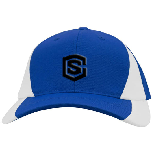 black (2) YSTC11 Youth Mid-Profile Colorblock Cap