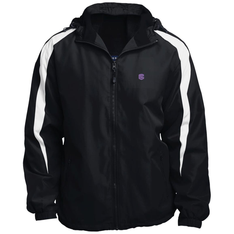 Illustrator Purple Logo YST81 Youth Colorblock Fleece-Lined Jacket