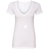 Illustrator White Logo NL6640 Ladies' Deep V-Neck T-Shirt