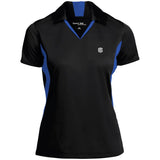 Illustrator Silver Logo LST655 Ladies' Colorblock Performance Polo