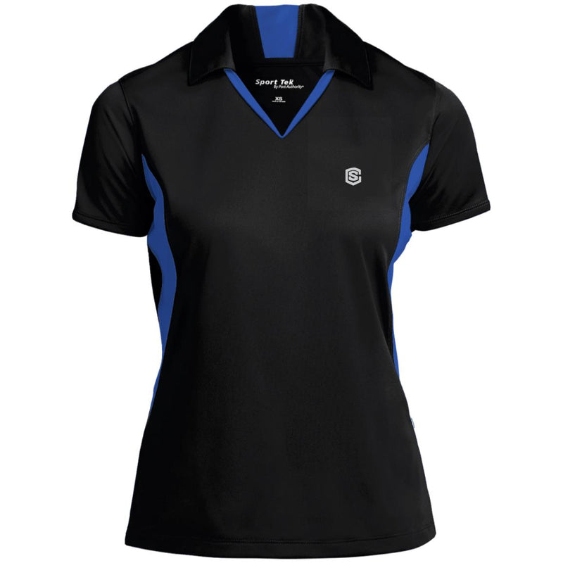 Illustrator Silver Logo LST655 Ladies' Colorblock Performance Polo