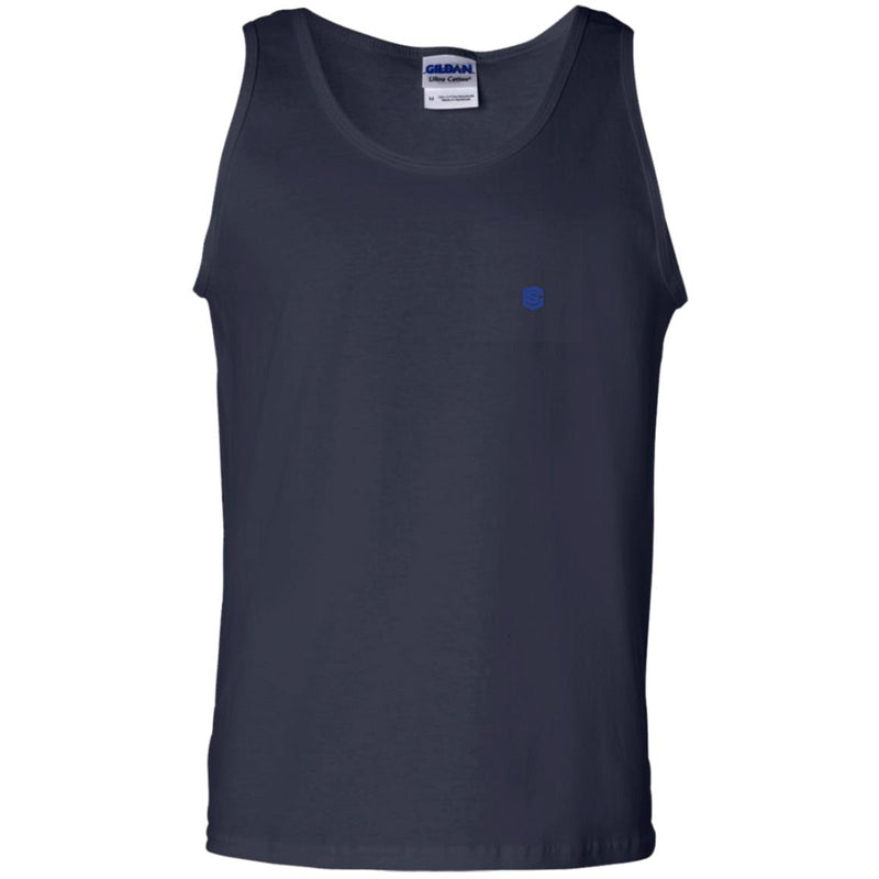 Illustrator Blue Logo G220 100% Cotton Tank Top