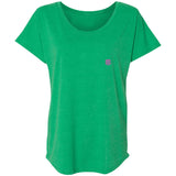 Illustrator Pink Logo NL6760 Ladies' Triblend Dolman Sleeve