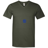 Illustrator Blue Logo 982 Men's Printed V-Neck T-Shirt