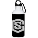 silver (2) 23663 20 oz. Stainless Steel Water Bottle