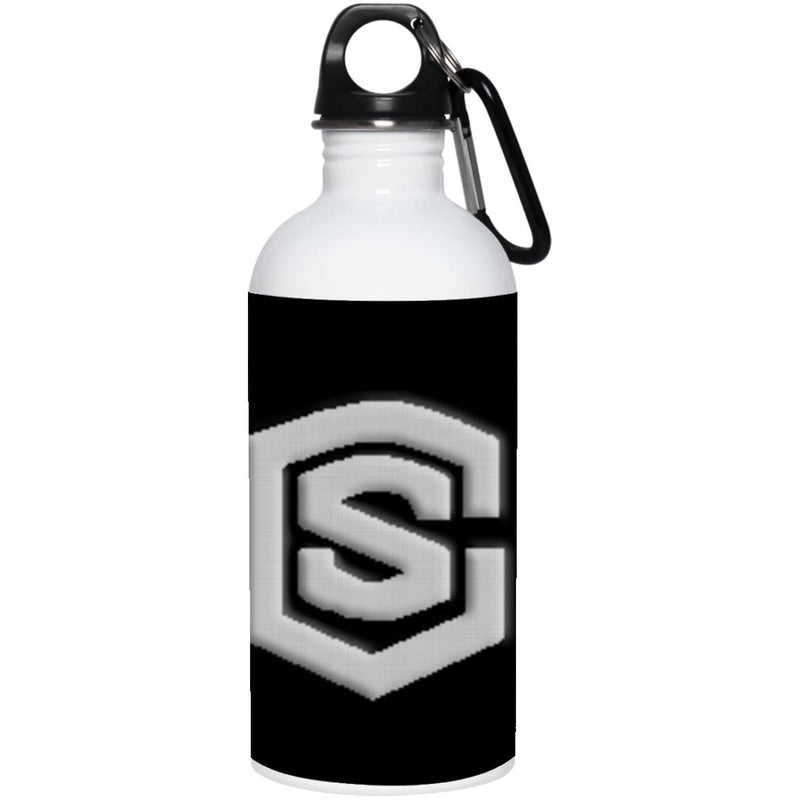 silver (2) 23663 20 oz. Stainless Steel Water Bottle