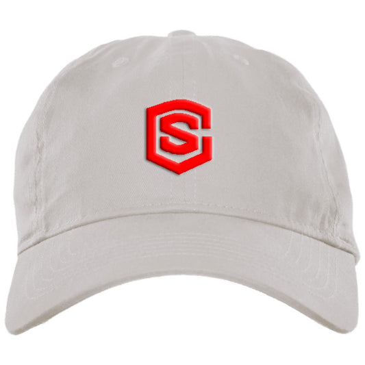 red (2) BX001 Brushed Twill Unstructured Dad Cap