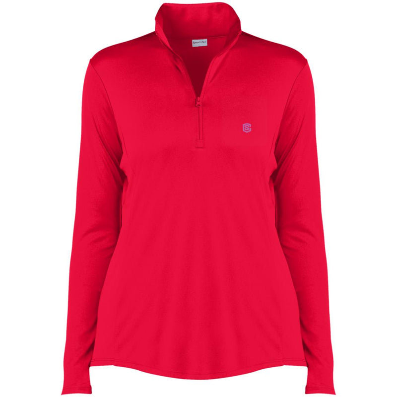 Illustrator Pink Logo LST357 Ladies' Competitor 1/4-Zip Pullover