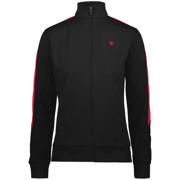 Illustrator Red Logo 4397 Ladies' Performance Colorblock Full Zip