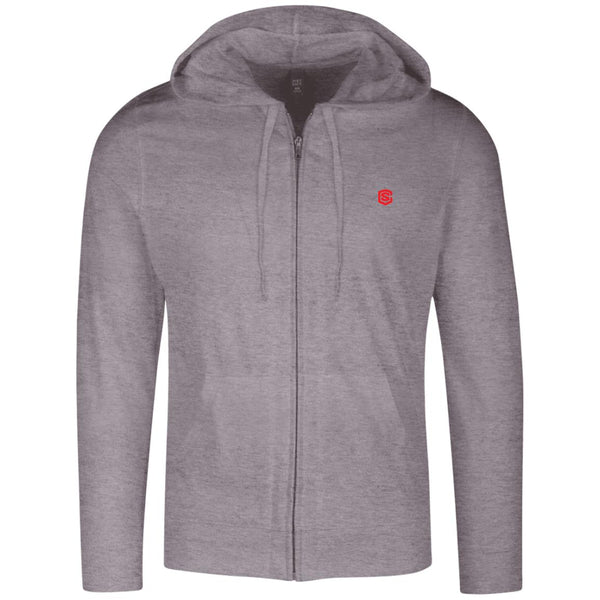 Illustrator Red Logo DT1100 Lightweight Full Zip Hoodie