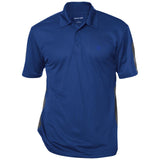 Illustrator Blue Logo ST695 Performance Textured Three-Button Polo