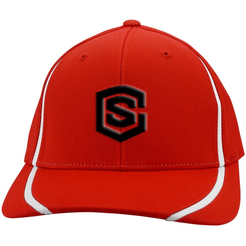 black (2) STC16 Flexfit Colorblock Cap