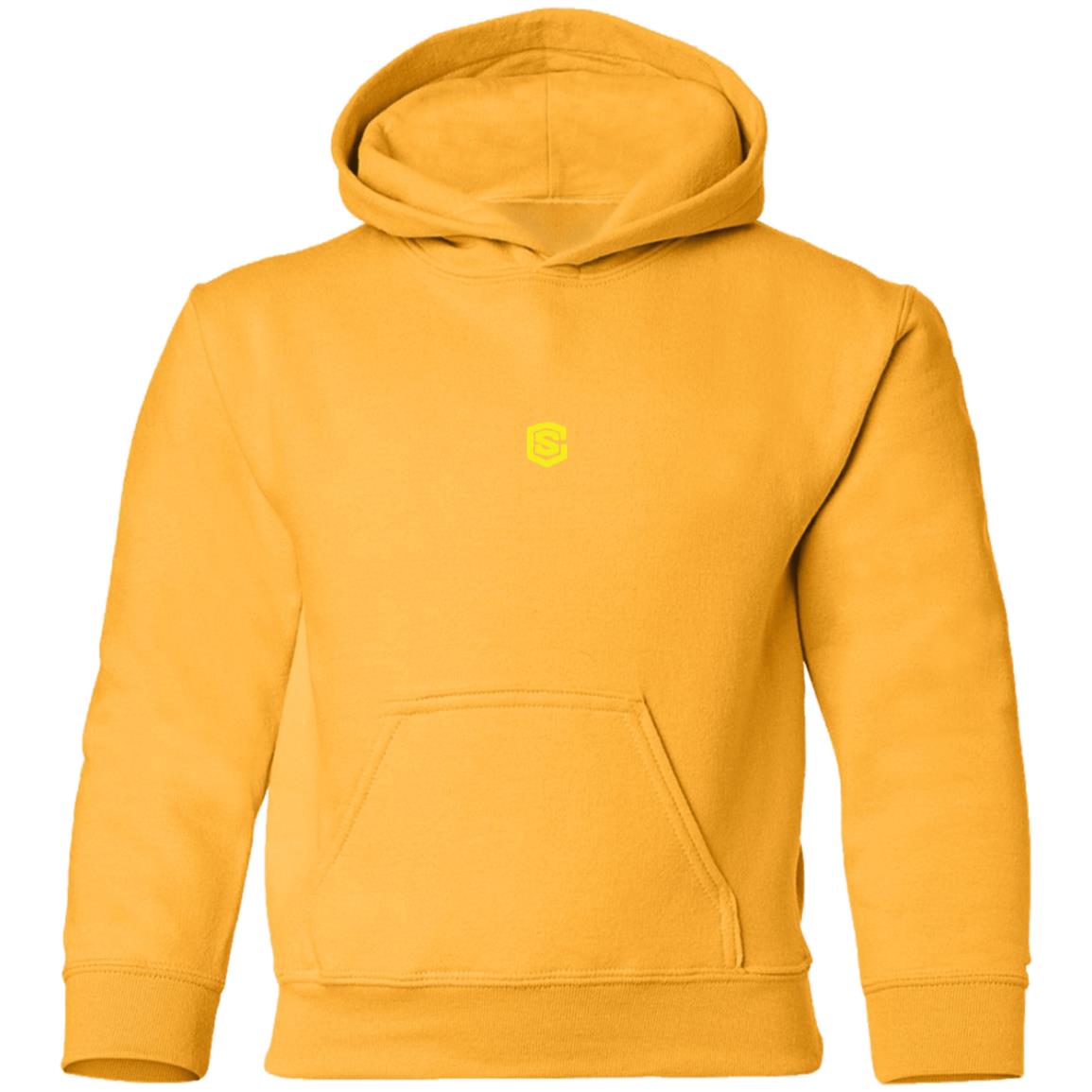 Illustrator Yellow Logo G185B Youth Pullover Hoodie