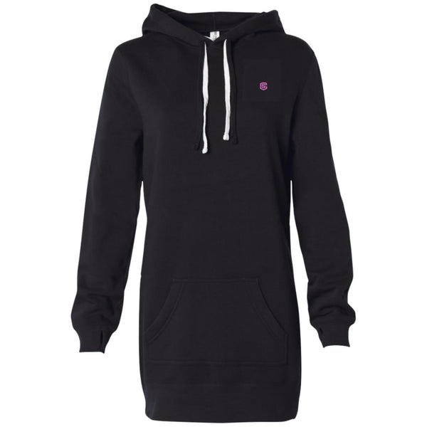 Illustrator Pink Logo PRM65DRS Women's Hooded Pullover Dress