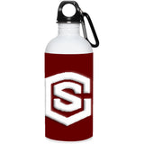 white (2) 23663 20 oz. Stainless Steel Water Bottle