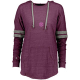 Illustrator Pink Logo 229390 Ladies Hooded Low Key Pullover