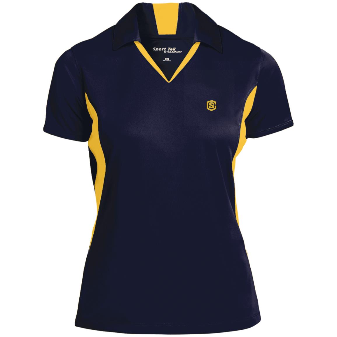 Illustrator Gold Logo LST655 Ladies' Colorblock Performance Polo
