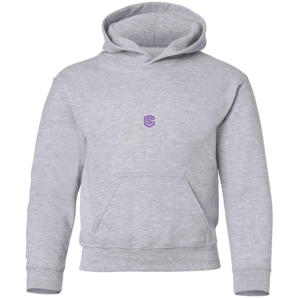 Illustrator Purple Logo G185B Youth Pullover Hoodie