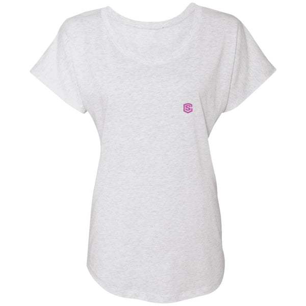 Illustrator Pink Logo NL6760 Ladies' Triblend Dolman Sleeve