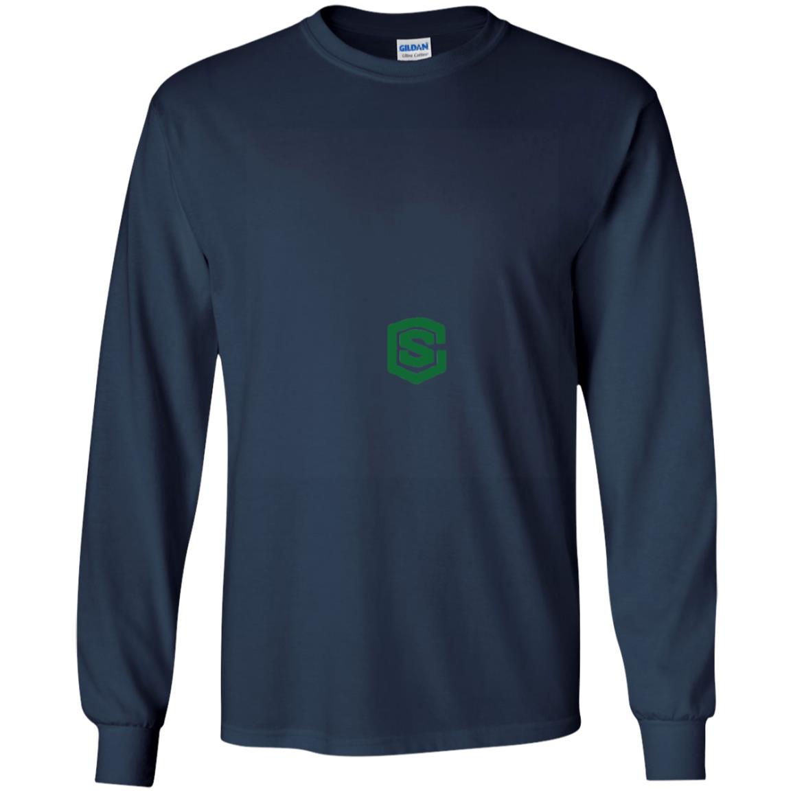 Illustrator Green Logo G240B Youth LS T-Shirt