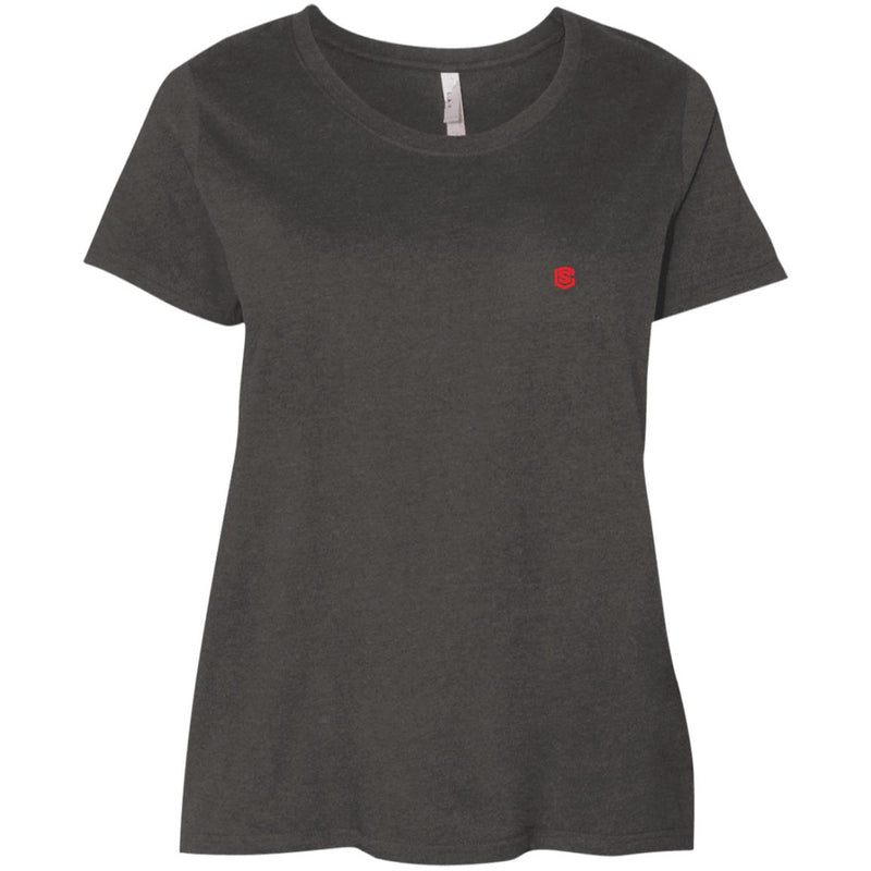 Illustrator Red Logo 3804 Ladies' Curvy T-Shirt