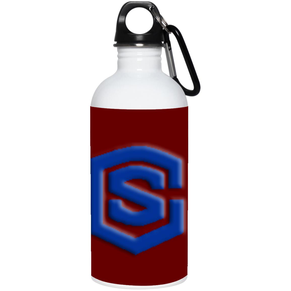 blue (2) 23663 20 oz. Stainless Steel Water Bottle