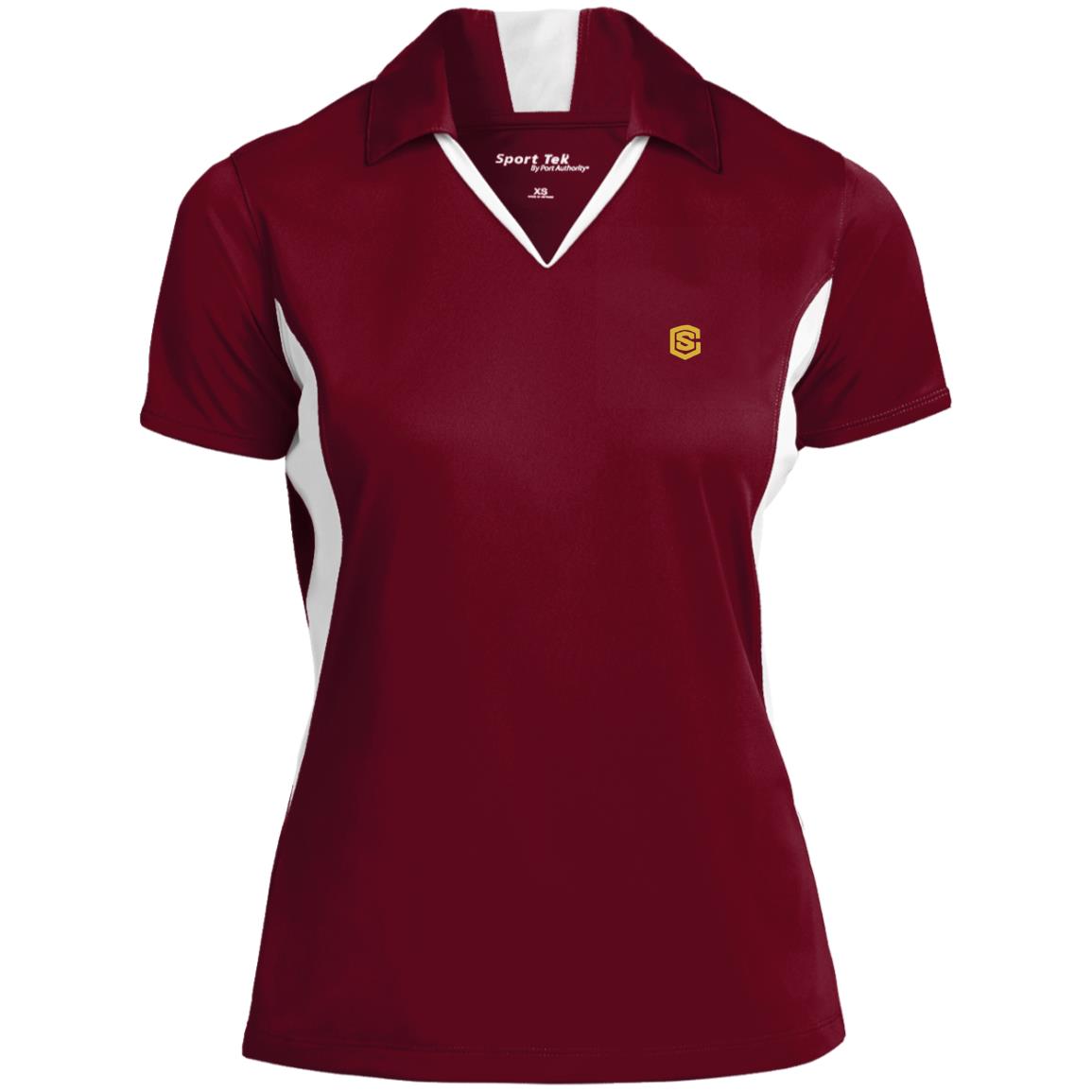 Illustrator Gold Logo LST655 Ladies' Colorblock Performance Polo