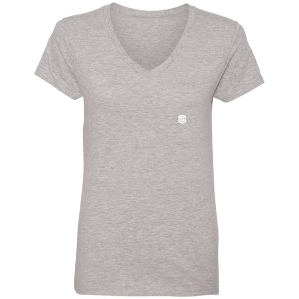 Illustrator White Logo 88VL Ladies' V-Neck T-Shirt