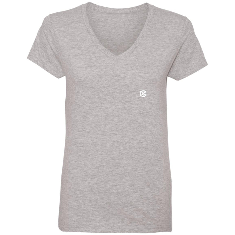 Illustrator White Logo 88VL Ladies' V-Neck T-Shirt