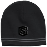 black (2) STC20 Colorblock Beanie
