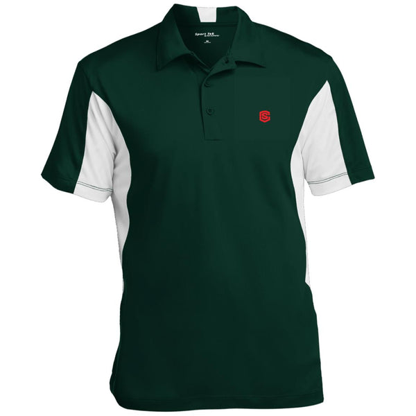 Illustrator Red Logo ST655 Men's Colorblock Performance Polo