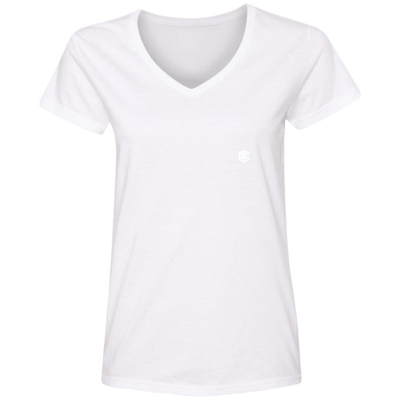 Illustrator White Logo 88VL Ladies' V-Neck T-Shirt