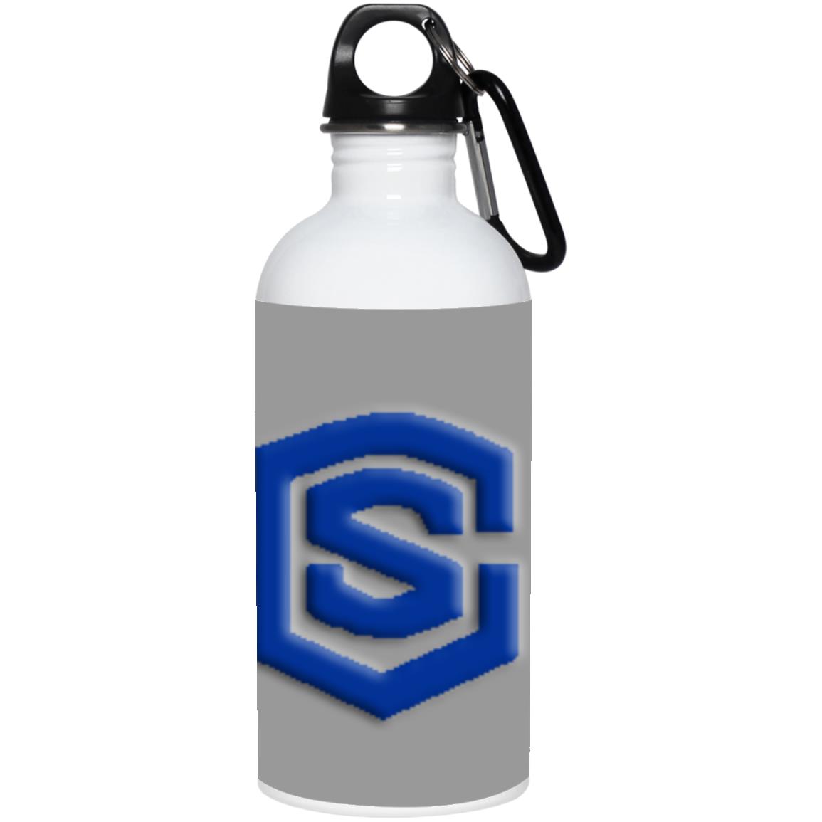 blue (2) 23663 20 oz. Stainless Steel Water Bottle