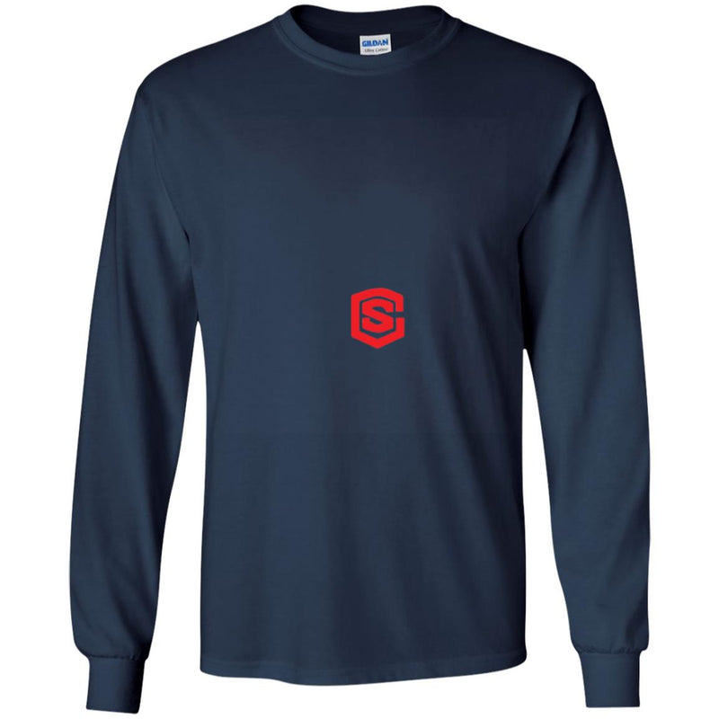 Illustrator Red Logo G240B Youth LS T-Shirt