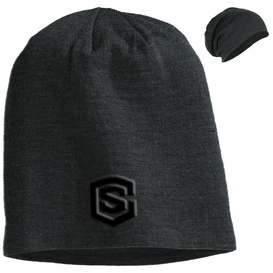 black (2) DT618 Slouch Beanie