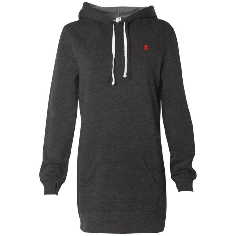 Illustrator Red Logo PRM65DRS Women's Hooded Pullover Dress