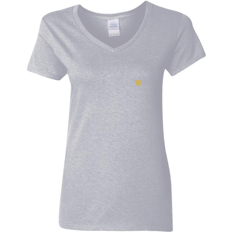 Illustrator Gold Logo G500VL Ladies' 5.3 oz. V-Neck T-Shirt