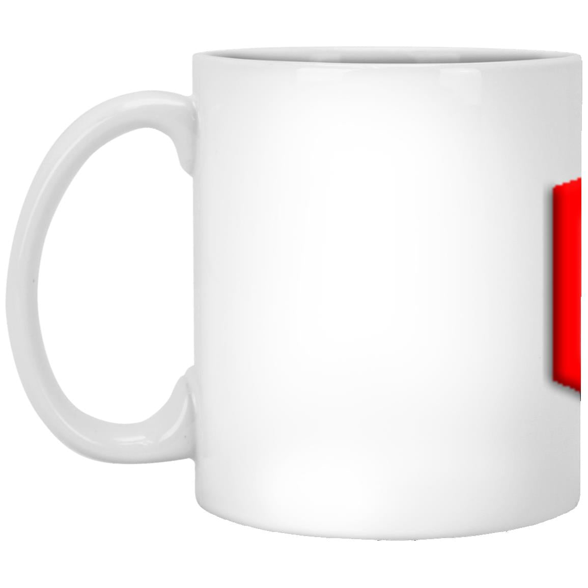 red (2) XP8434 11 oz. White Mug