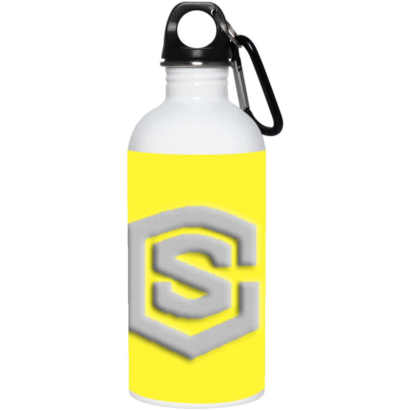 silver (2) 23663 20 oz. Stainless Steel Water Bottle