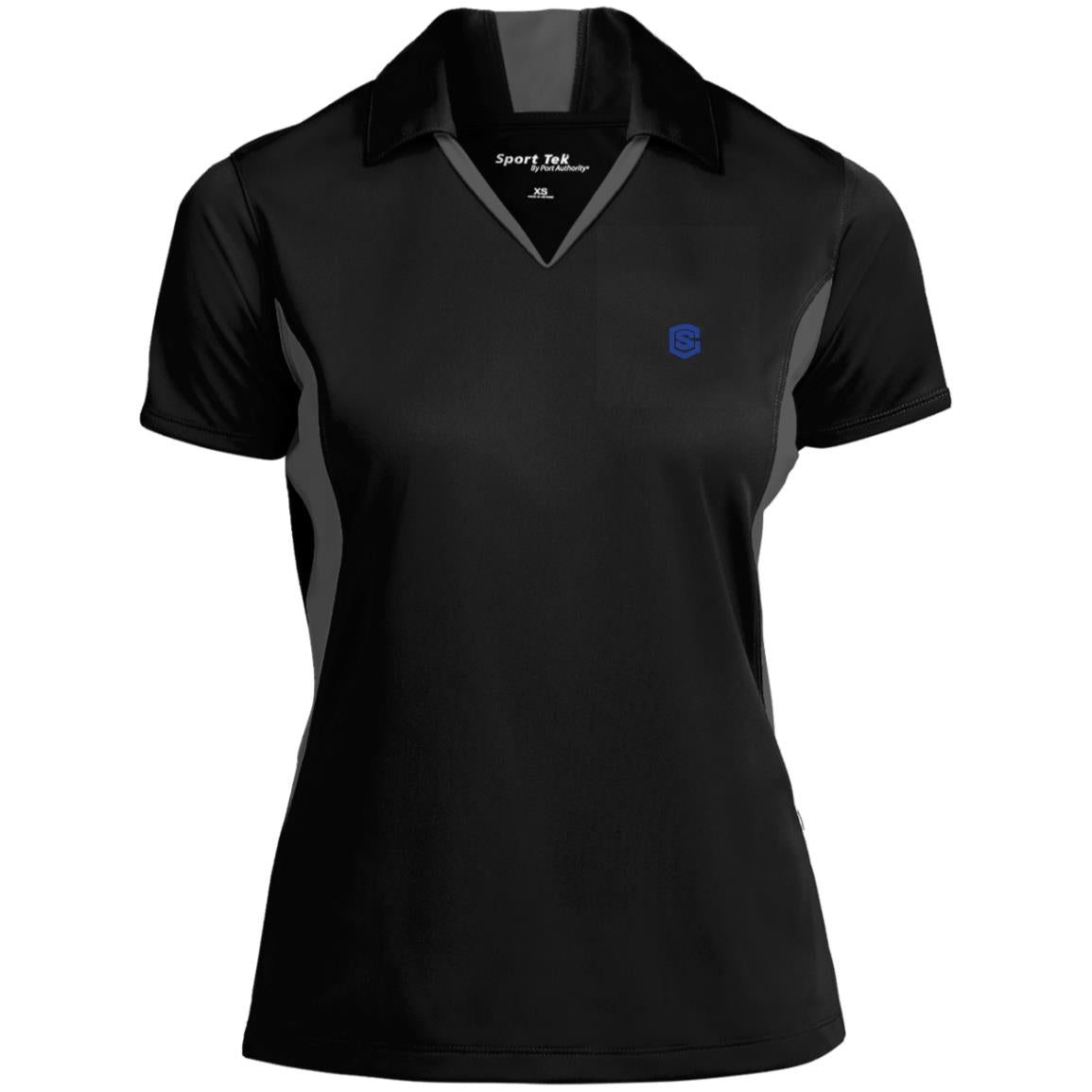 Illustrator Blue Logo LST655 Ladies' Colorblock Performance Polo